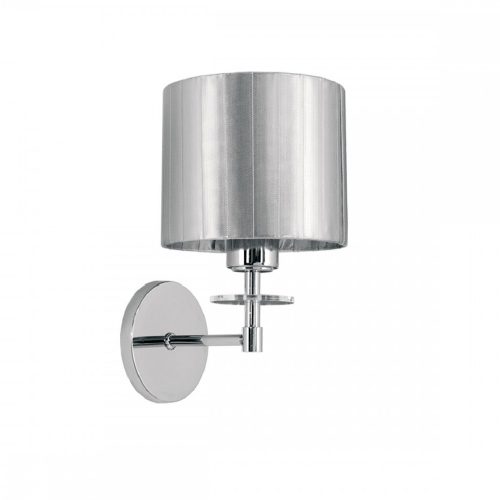 Aplique odin 1 luz E27 con pantalla cilíndrica egipcio blanco